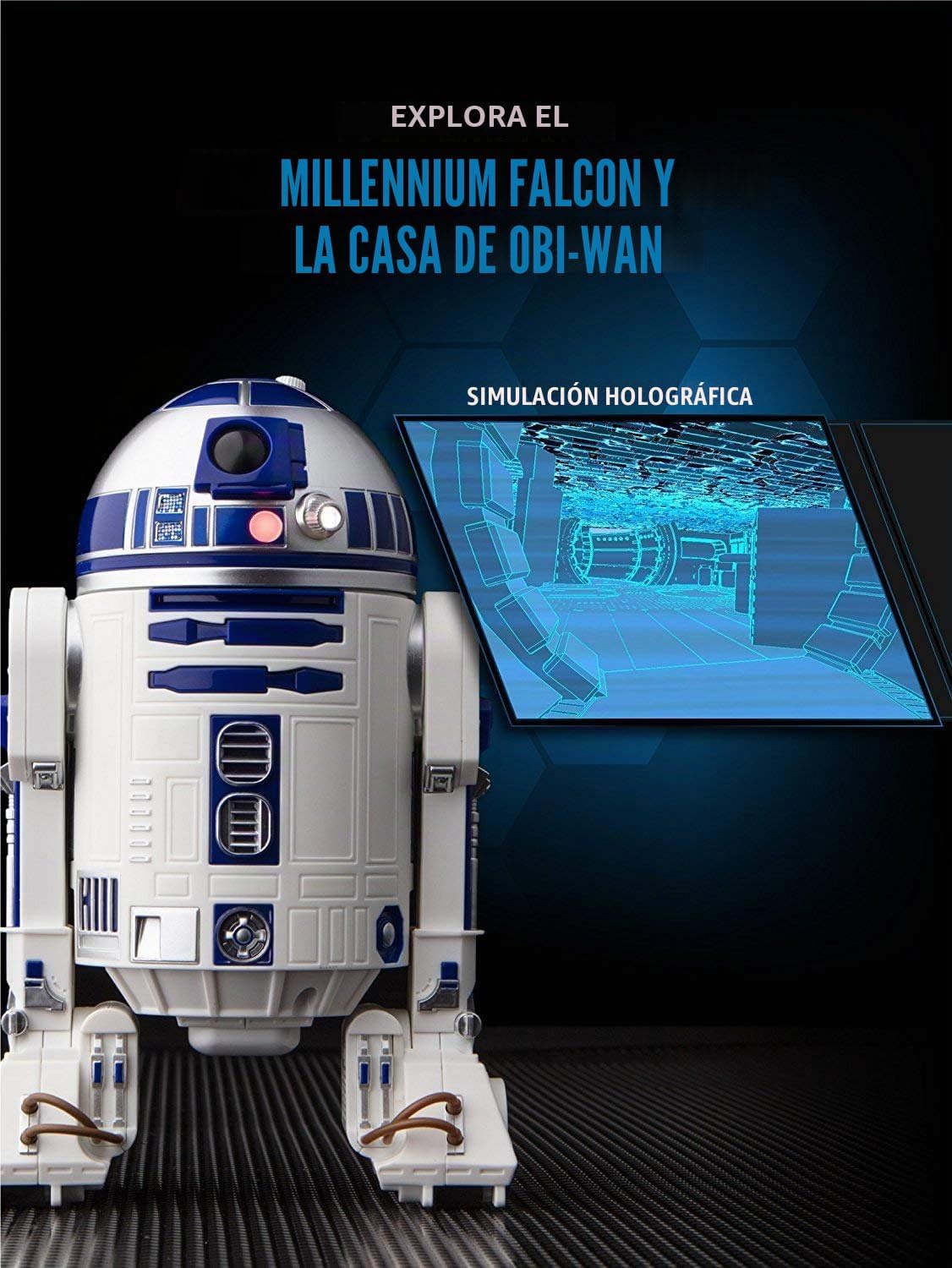 Sphero R201ROW Star Wars R2D2 Droide Controlado por Aplicación Blanco/Azul