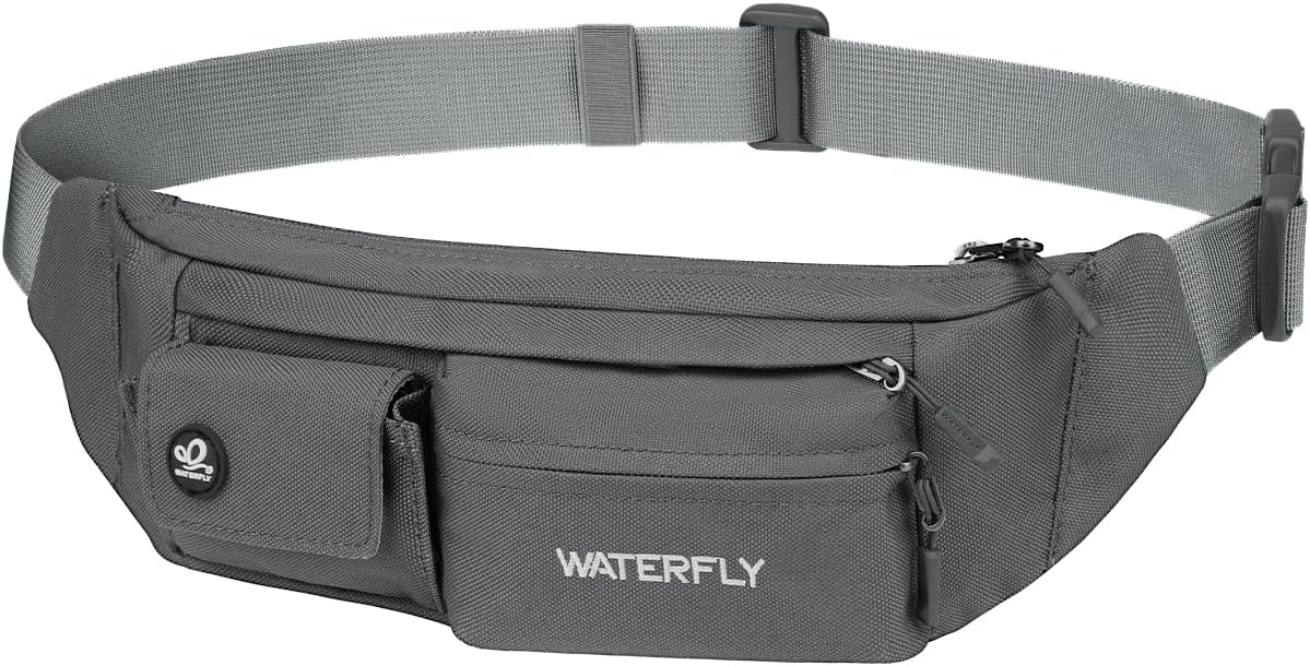 WATERFLY Riñonera cruzada pequeña, bolsa de cintura delgada Bolsa de pecho