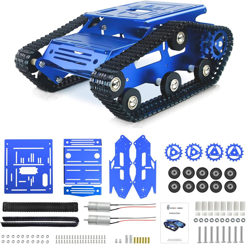 Kit de Chasis de Robot Tanque con Orugas Motor 12V para Arduino Raspberry Pi