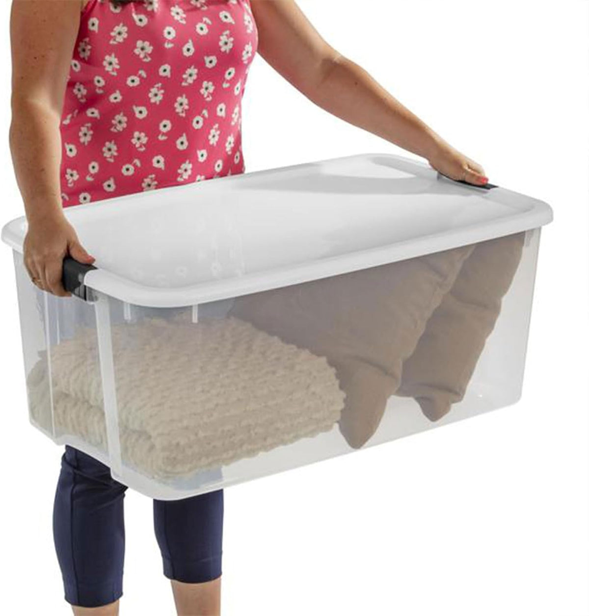 Sterilite Ultra Latch - Caja con tapa para el hogar y la oficina