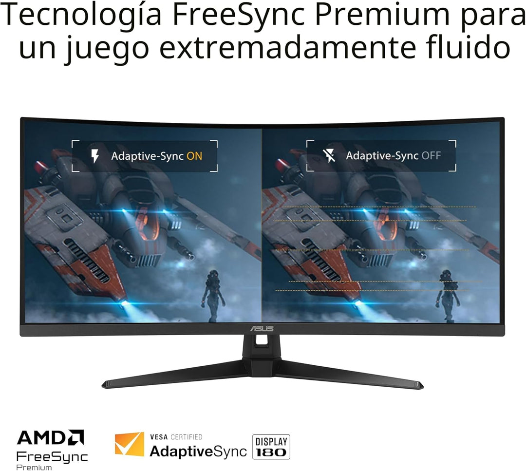 ASUS TUF Gaming VG34VQ3B \u2013 Monitor curvo ultraamplio de 34\u20...