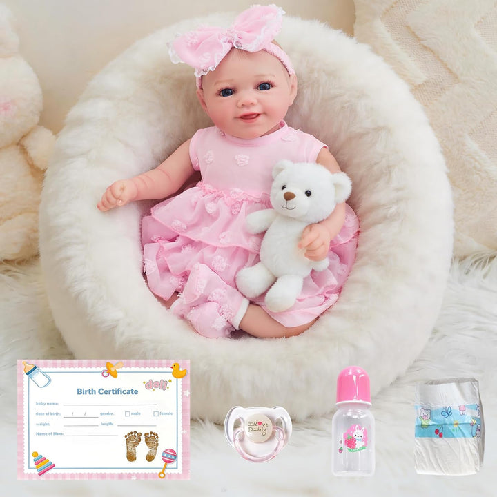FOCKOF Realistic Reborn Baby Dolls-18 Inch Realistic Baby Doll Girl...