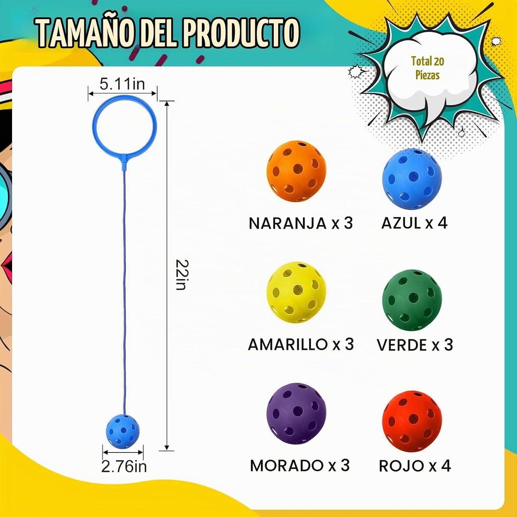 Juguetes de pelota de salto de tobillo para niños, equipo de