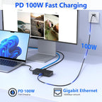 Estación de acoplamiento Surface Thunderbolt 4, triple pantalla a través de HDMI, VGA y DP con adaptador de corriente, Surface Dock compatible con Surface Pro 12/11/10/9/8/X/7 y Surface Laptop 5/4/3