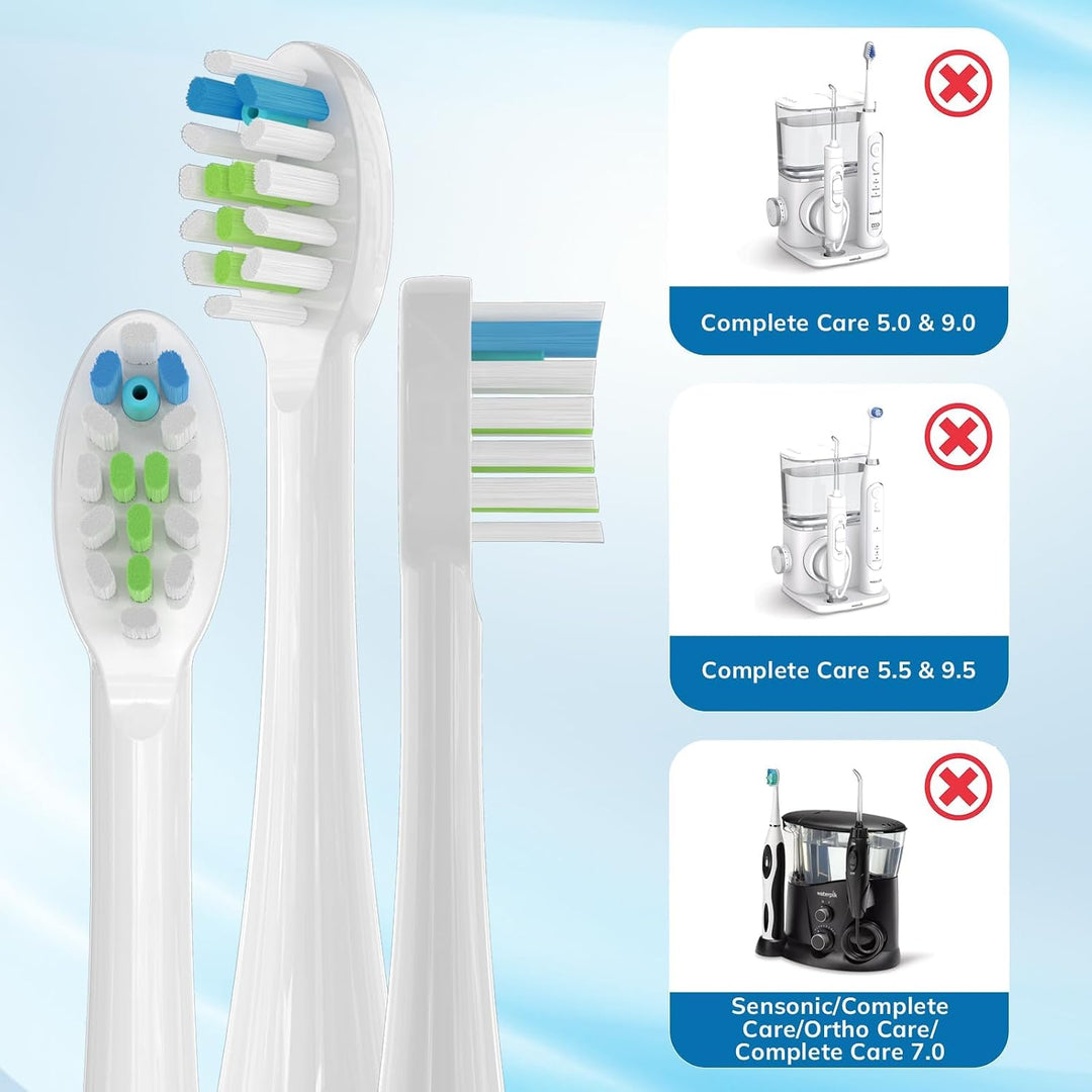 Paquete de 3 cabezales de repuesto para cepillo de dientes Waterpik...