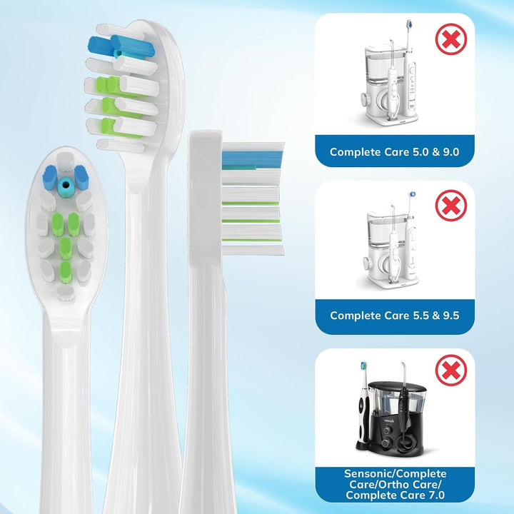 Paquete de 3 cabezales de repuesto para cepillo de dientes Waterpik...