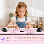 Teclado de piano para niños de 61 teclas con teclas iluminadas, modo de enseñanza, altavoz dual