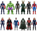 12 figuras de superhéroe, miniatura de leyendas heroicas de dibujos animados de 4.5 pulgadas, modelos de juguetes coleccionables de PVC, adornos de escritorio, regalo para niños y fanáticos