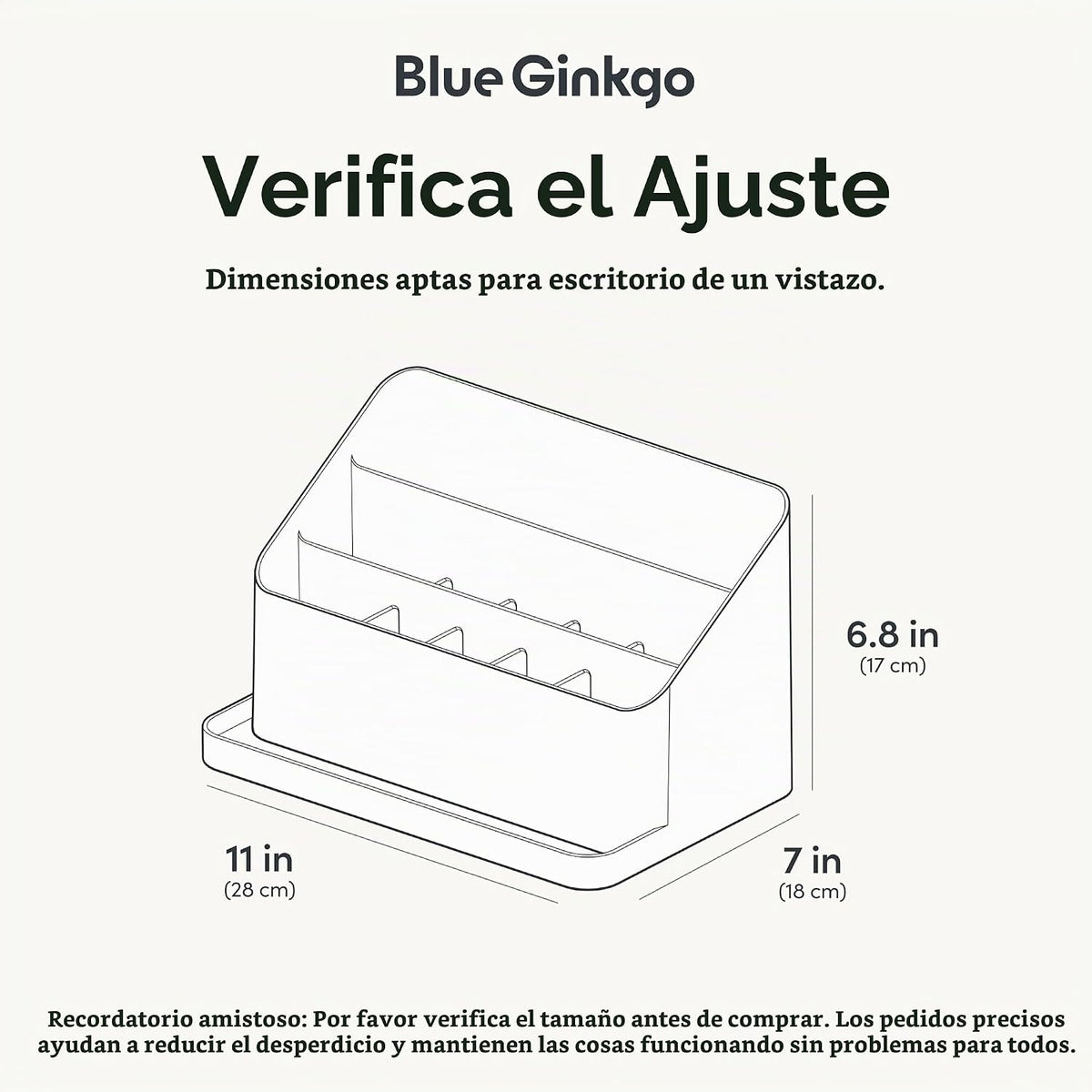 Organizador de Escritorio BLUE GINKGO, Suministros de Oficina, Blanco, Hecho en Corea