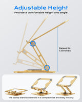 LOXP Soporte ajustable para laptop, soporte para computadora con ba...