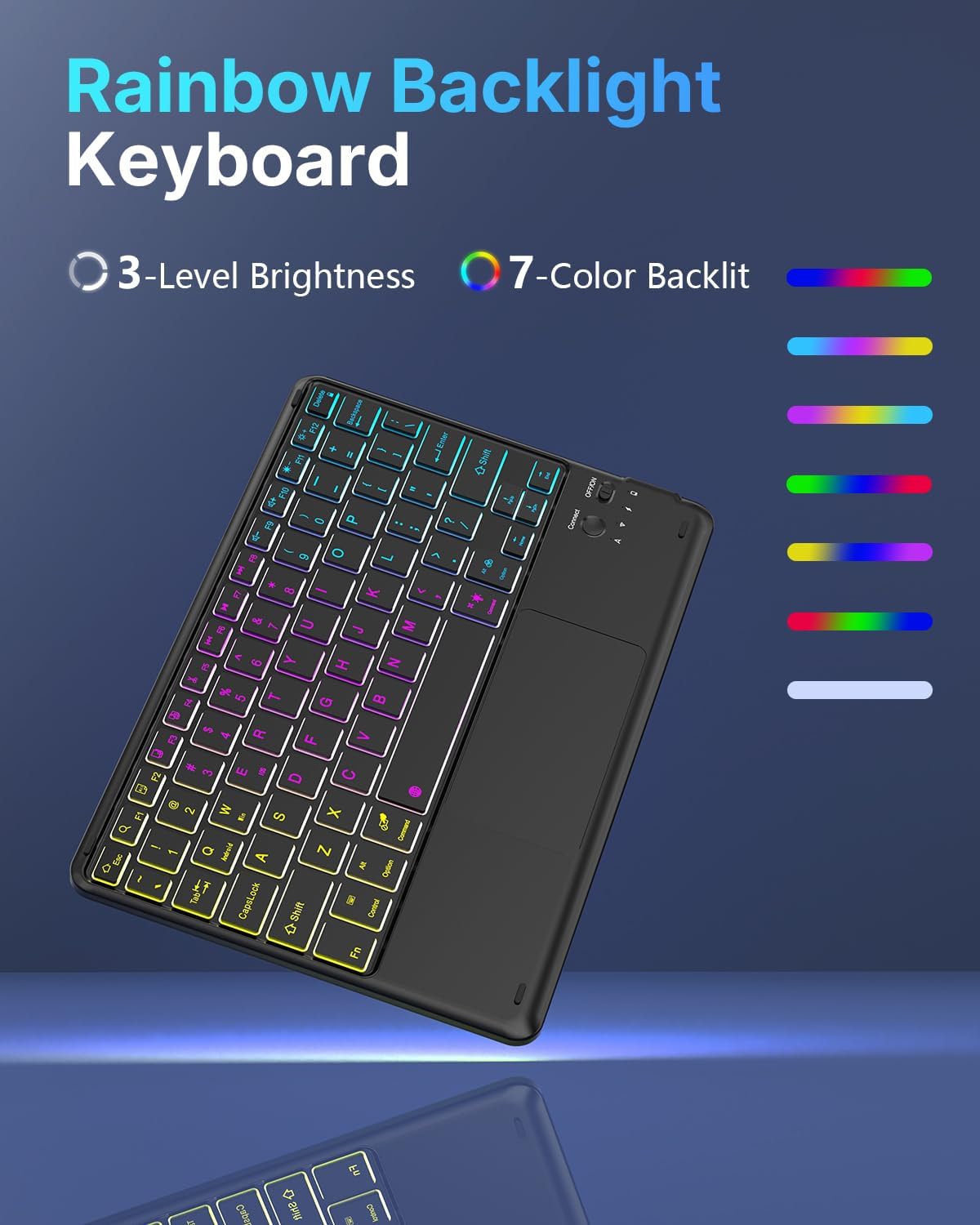 Funda para tablet con teclado para Samsung Galaxy Tab A11+ 5G/A9+ Plus de