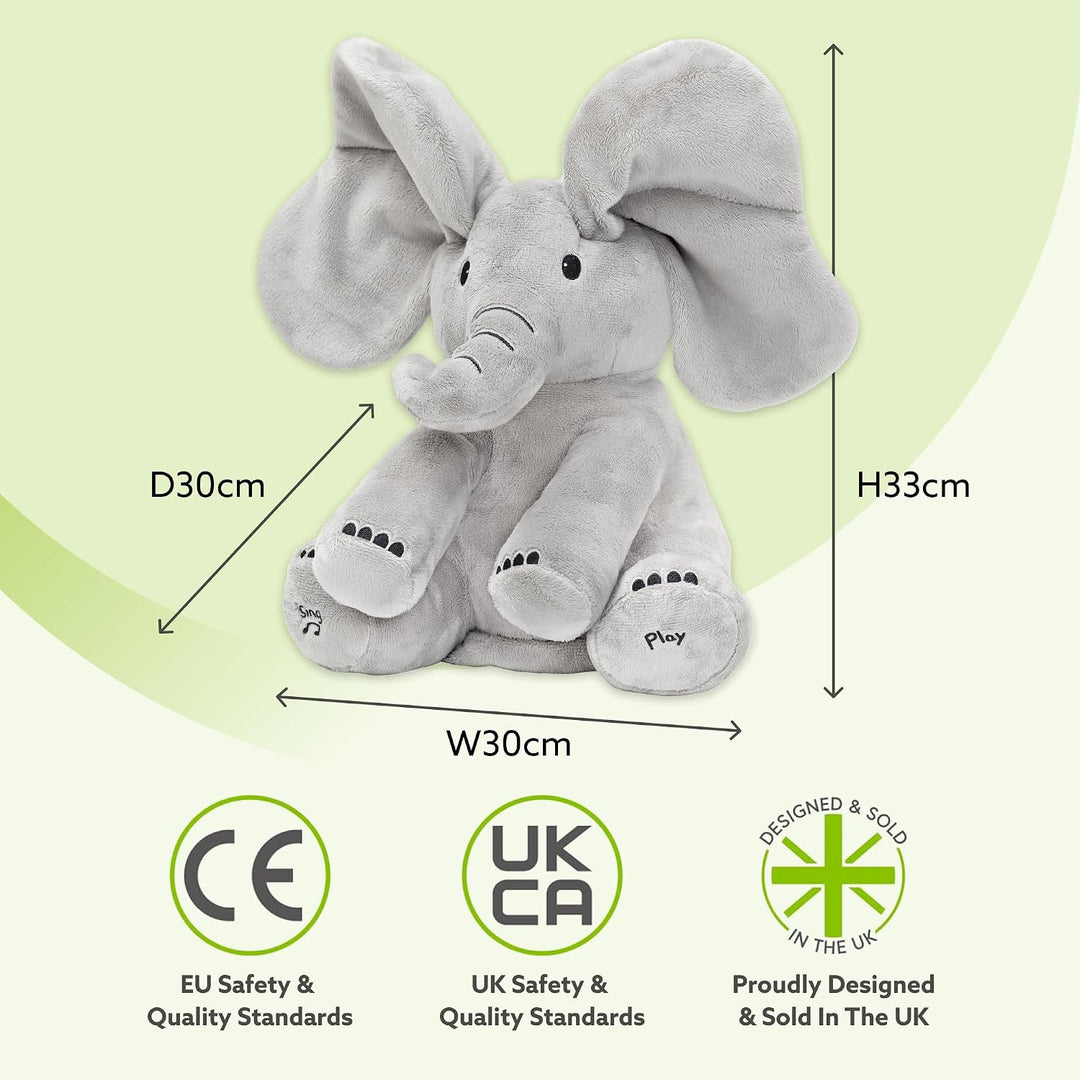 Tippi Peek a Boo Elefante de juguete \u2013 Peluche interactivo de...