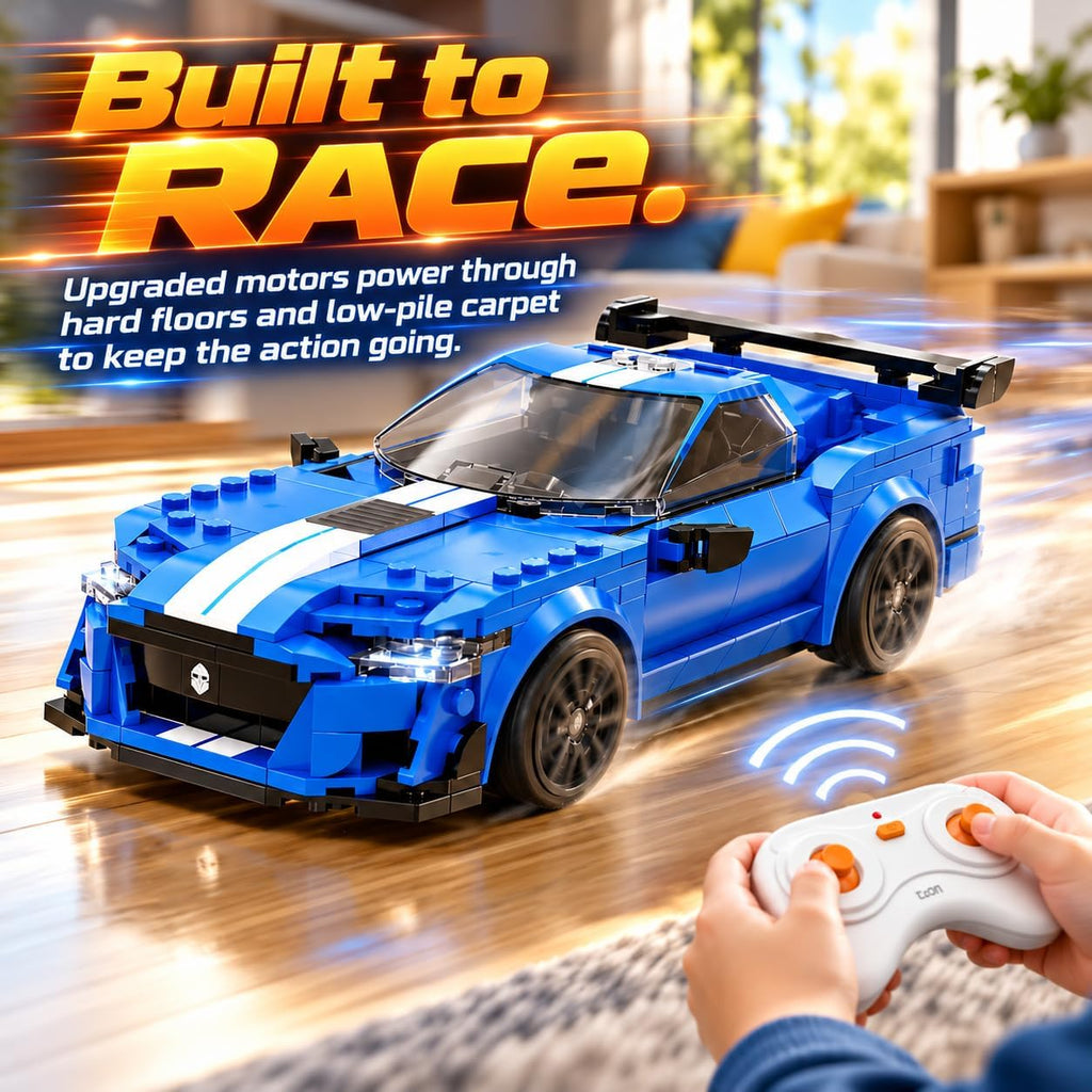 WISEPLAY Juego de construcción de automóviles a control remoto, construye tu propio kit de automóvil a control remoto, kit de construcción de automóviles STEM RC para niños y niñas