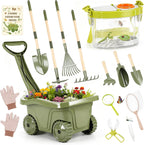 Dreamon Kids - Juego de jardinería para niños, 14 piezas, herramienta de