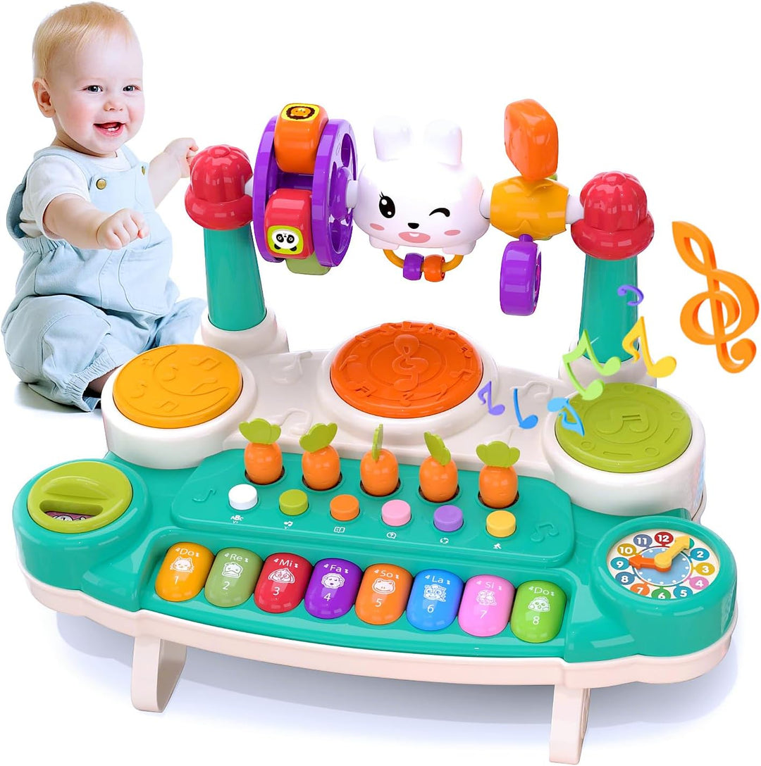 LESSETI 20 en 1 Juguetes Musicales para Bebés - Juego de Piano, Tec...