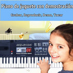 SEMART teclado Piano digital piano eléctrico portátil teclado de música electrónica de 61 teclas juguete para niños principiantes instrumentos musicales con soporte de micrófono USB regalo de