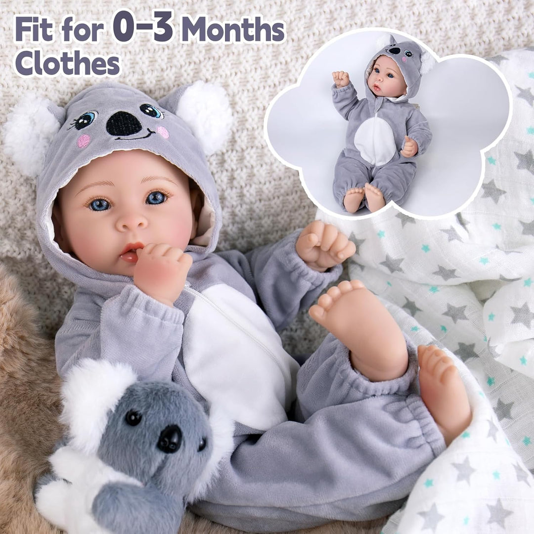 Aori Muñecas de bebé de 17 pulgadas, muñeca de bebé de la vida real...