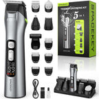 Recortadora de barba para hombres, kit de aseo 15 en 1, 3 velocidades, 150
