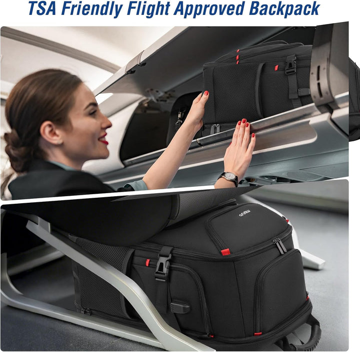 MOSISO Mochila para laptop de 18.4 pulgadas con puerto de carga USB...