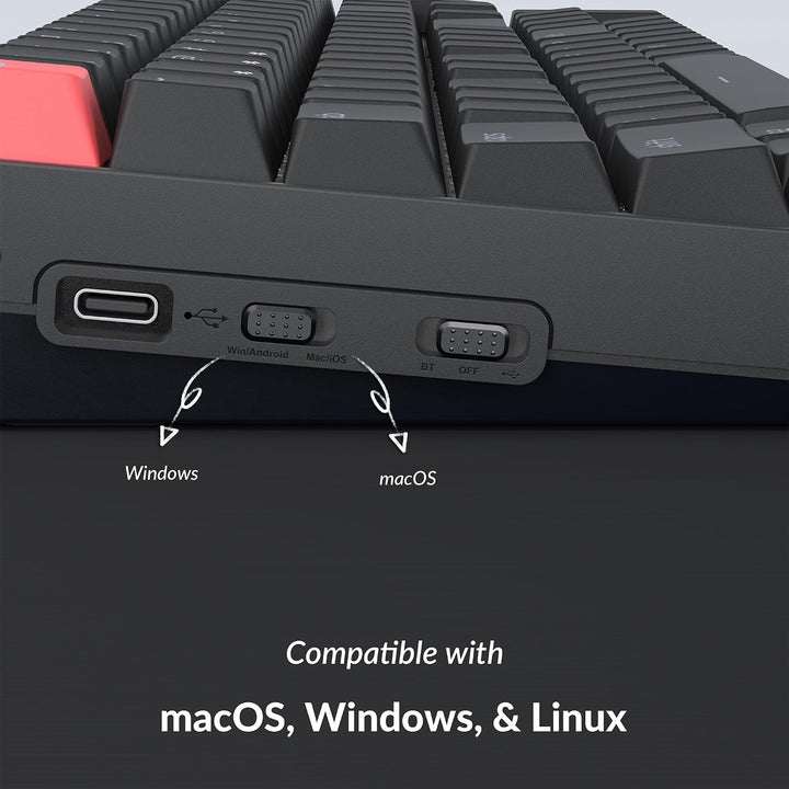 Keychron K4 96% Layout QMK Opciones inalámbricas y cableadas Teclad...