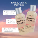 Peaches Skincare - Jabón facial vegano después del entrenamiento co...