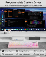EWEADN V102 Teclados inalámbricos, teclado para juegos de 98 teclas...