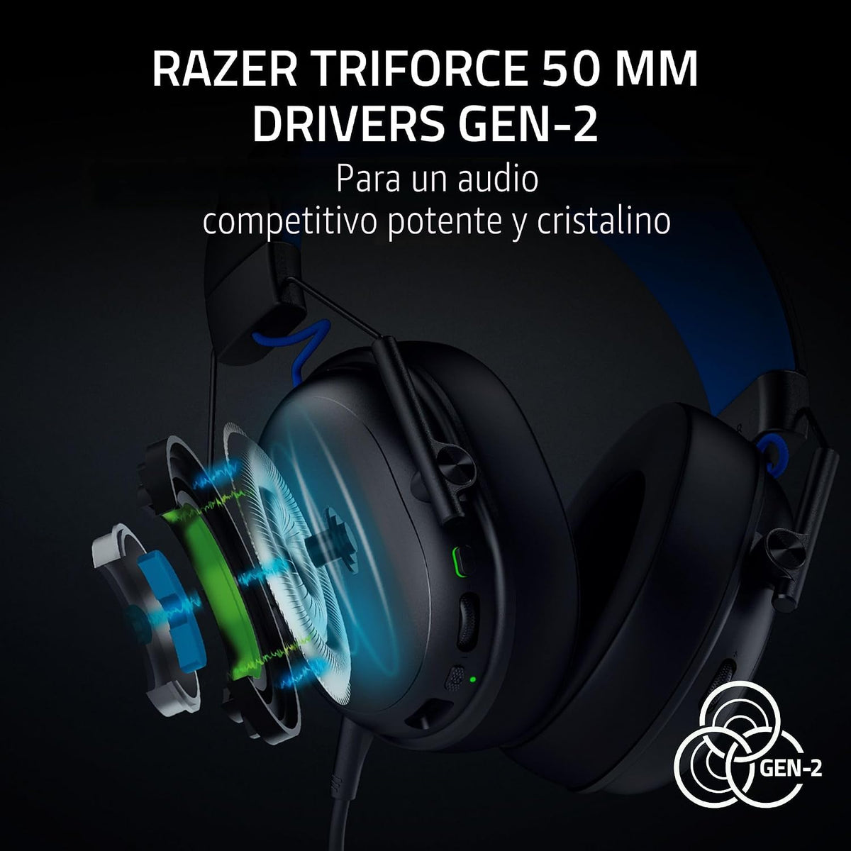 Razer BlackShark V3 X HyperSpeed Auriculares inalámbricos para juegos PS5