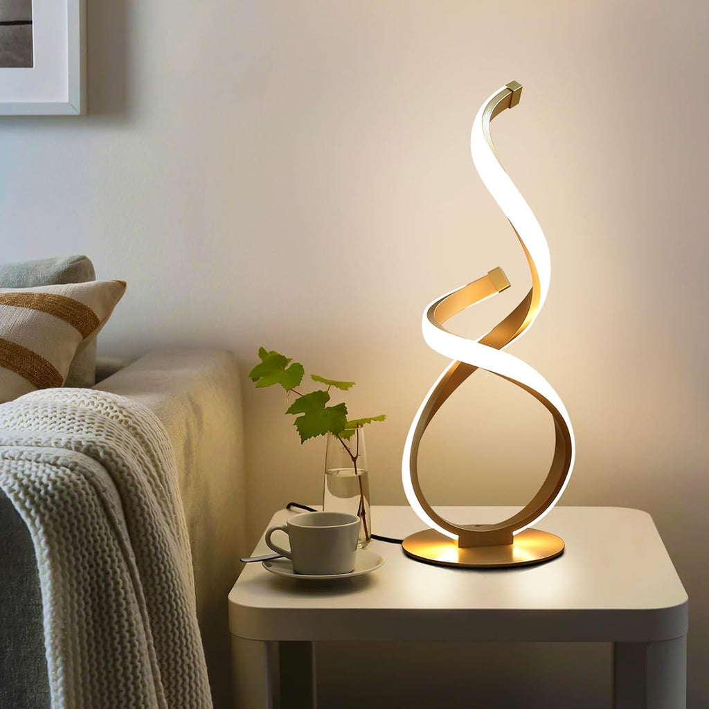 Lámpara Lámpara de mesita de noche única, luz LED táctil regulable en