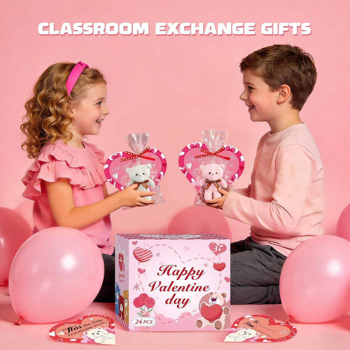 Tarjetas de regalo de San Valentín para el aula de niños