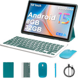Tablet Android 15 Tabletas de 10 pulgadas, 8GB RAM 32GB ROM 1TB Amp...