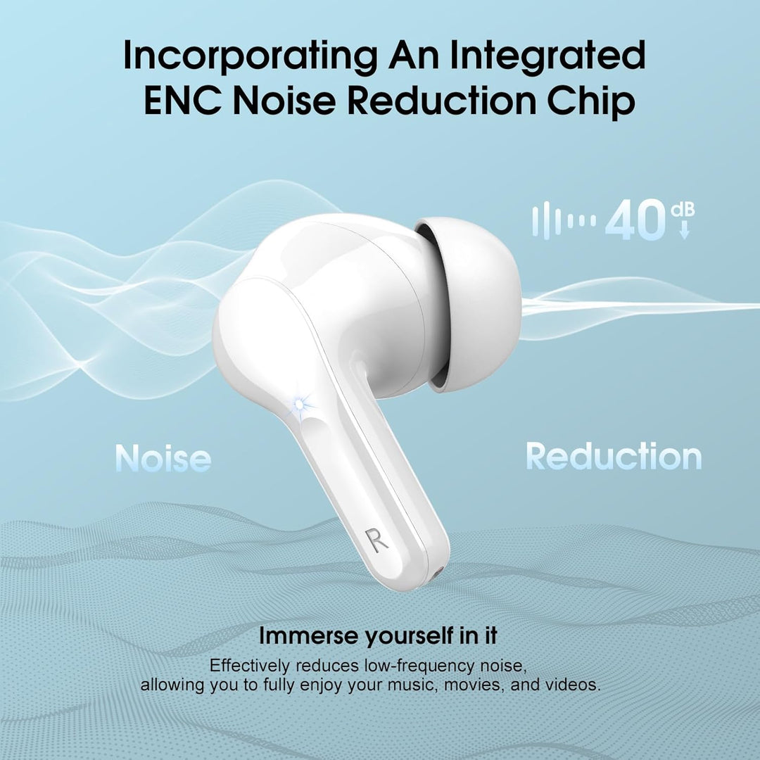 Auriculares inalámbricos, Bluetooth 5.4, estéreo de alta fidelidad,...