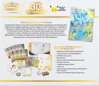 Pokémon TCG: 30th Celebration Elite Trainer Box (1 tarjeta promocional de arte completo, 9 paquetes de refuerzo y accesorios premium)
