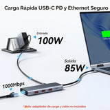 Estación de acoplamiento USB C Estación de acoplamiento para comput...