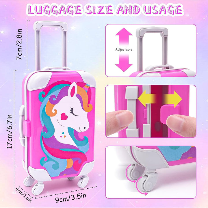 HAPGFS American - Juego de accesorios de viaje para muñecas de 18 p...