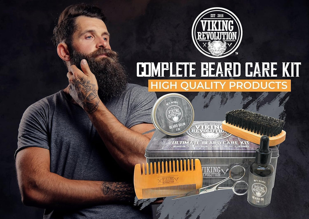 Viking Revolution - Kit definitivo para barba - Kit de aseo para ba...