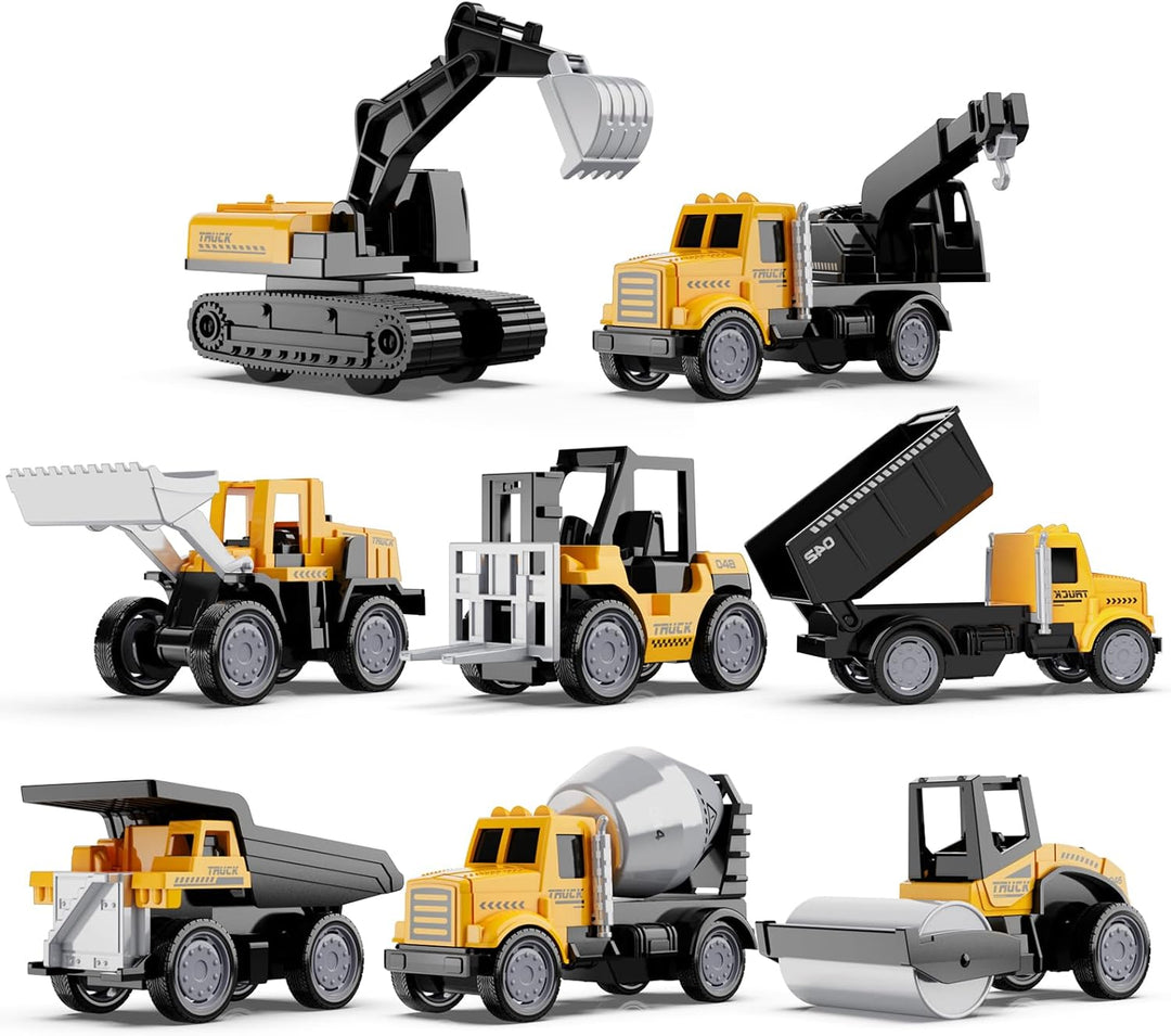 HONGTUO Mini vehículos de construcción de aleación juego