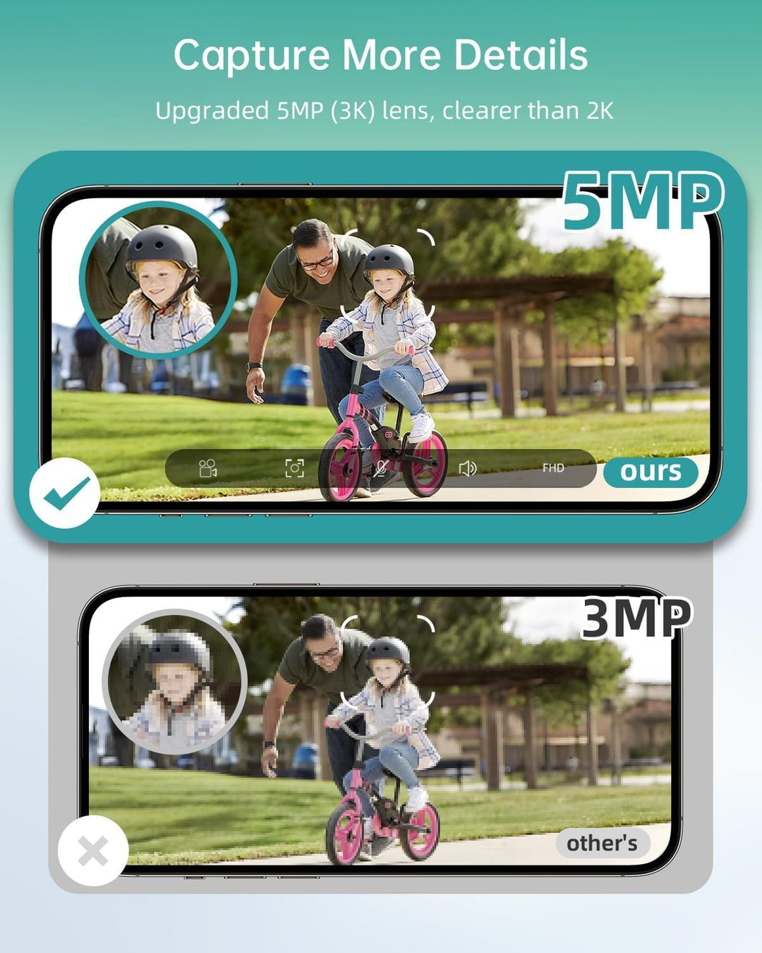 ZUMIMALL Cámaras de seguridad 5MP inalámbricas para exteriores, cám...