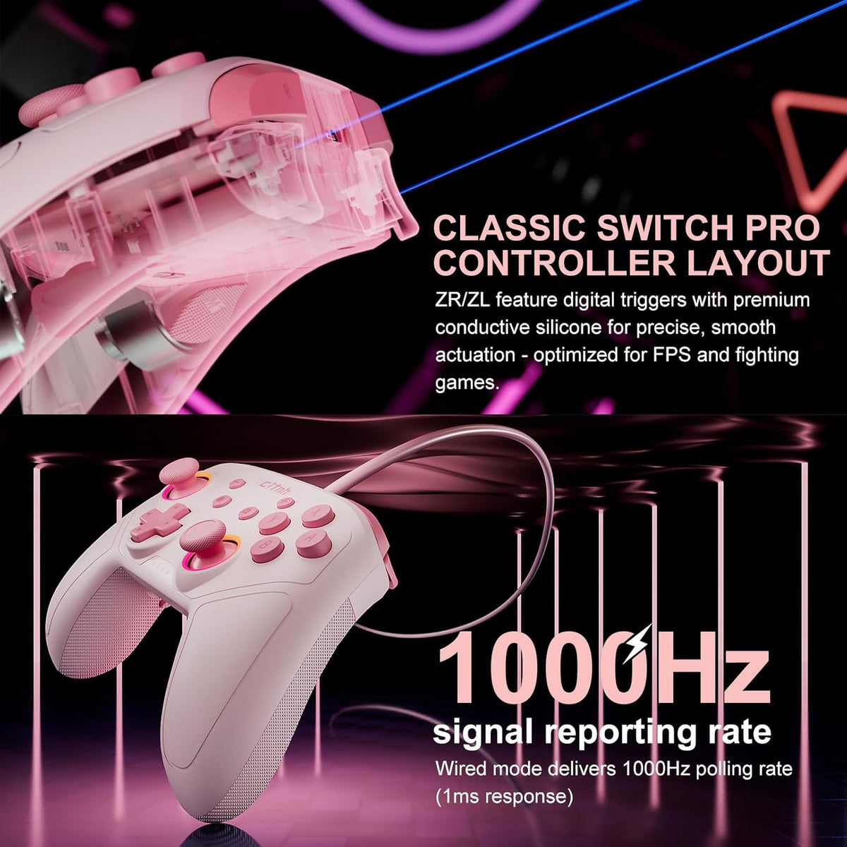 linhugame Wireless Controller For Switch,Compatible with switch 2\/...