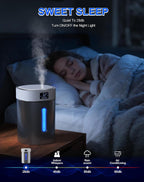 Humidificadores de acero inoxidable para dormitorio, habitación grande