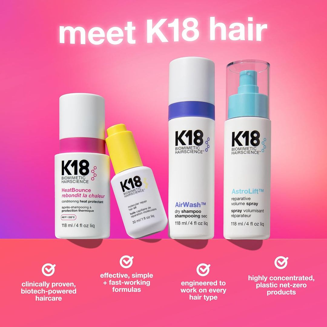K18 HeatBounce Spray protector de calor acondicionador, acondiciona...