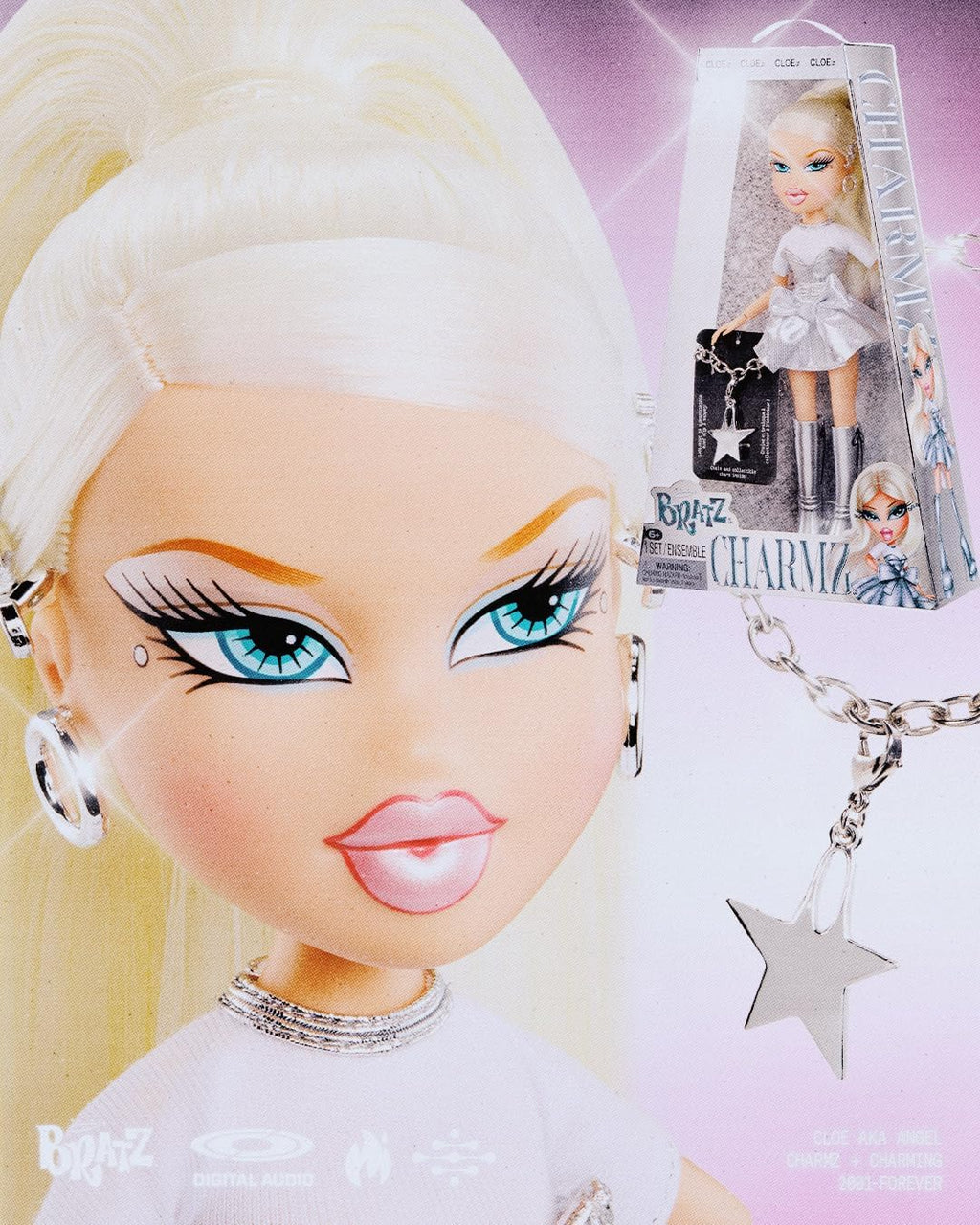 Bratz Charmz Cloe Muñeca de moda con pulsera de encanto