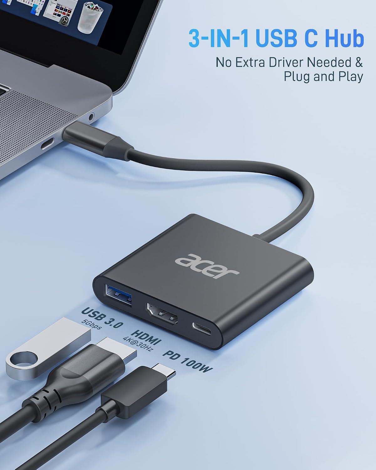 Acer, ODK3A0, hub USB 2.0