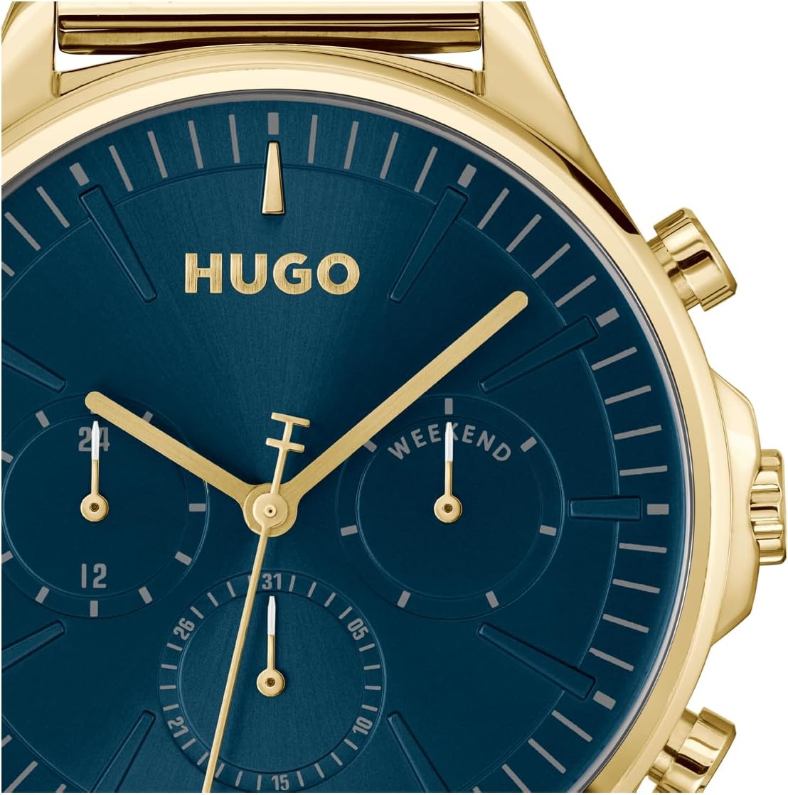 HUGO #Smash Multi Watch para hombre, caja de acero inoxidable, movimiento multifunción, diseño elegante y divertido, precisión de cuarzo, uso diario atrevido, regalo para él