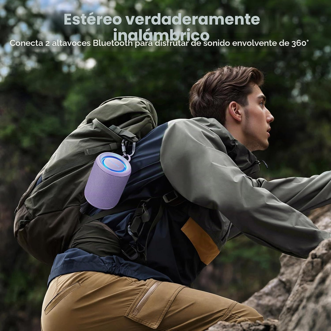 Altavoz Bluetooth inalámbrico, IP67 impermeable y a prueba de polvo...