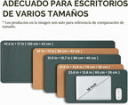 Tapete grande de corcho para escritorio, 47.2 x 17 pulgadas, para oficina y hogar, ideal para alfombrilla de mouse grande y alfombrilla de escritorio en la parte superior de escritorios (verde oscuro)