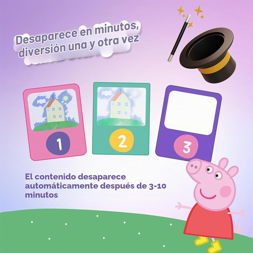 Juguetes para niños Tapete de garabatos con agua - Peppa Pig Tapete de pintura reutilizable para escribir y colorear, tablero de dibujo, juguetes educativos para niños de 3 años en adelante para niñas