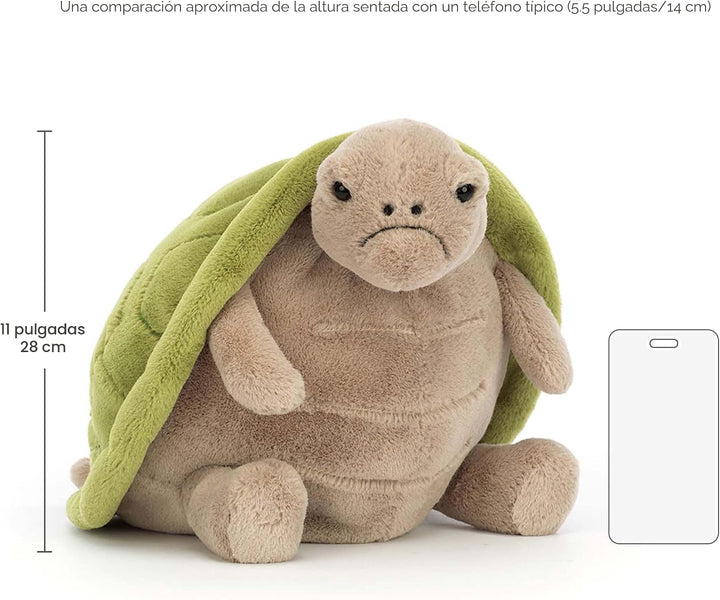 Jellycat Timmy Turtle Peluche de Animal, 11 pulgadas - Juguete de P...