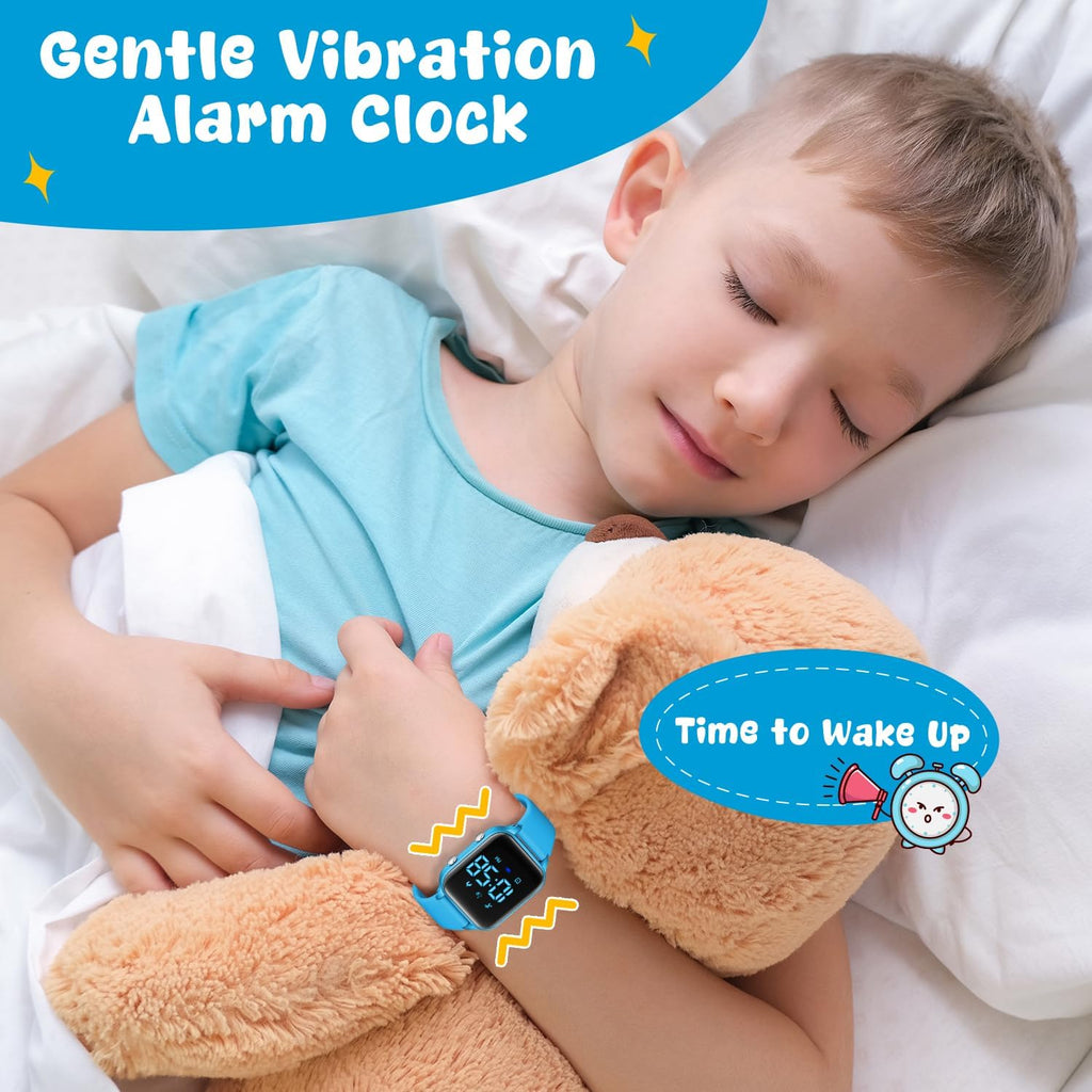 Relojes digitales para niños y niñas, reloj deportivo con rastreador de fitness, podómetro, alarmas, cronómetro, no necesita aplicación, reloj impermeable para niños, regalo para adolescentes