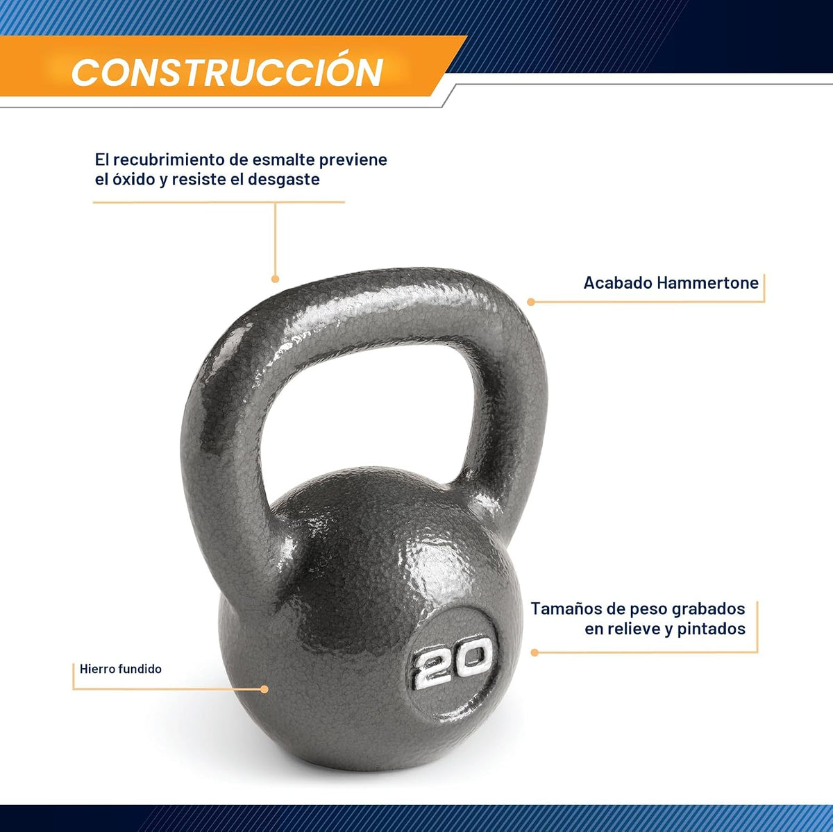 Marcy Hammertone cencerro para tetera de 10 a 55 lb HKB Entrenamiento Pesos