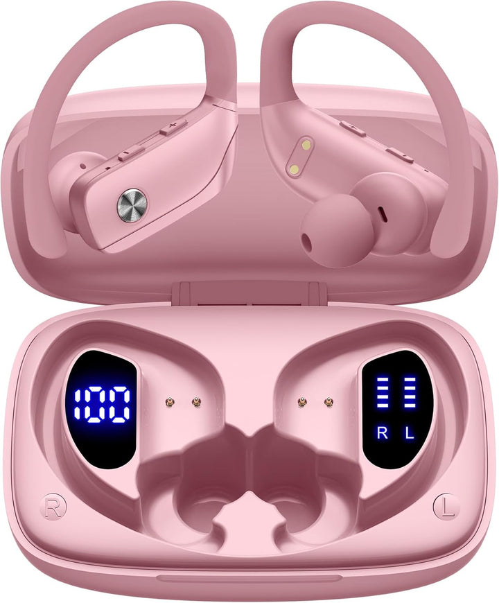 bmani Auriculares Inalámbricos Bluetooth con Estuche de Pantalla LE...